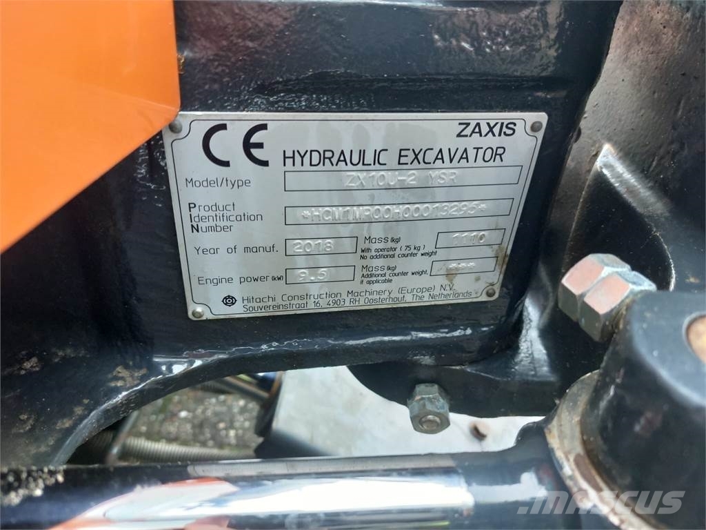 Hitachi ZX10U-2 Minigraafmachine Agriculture - Others
