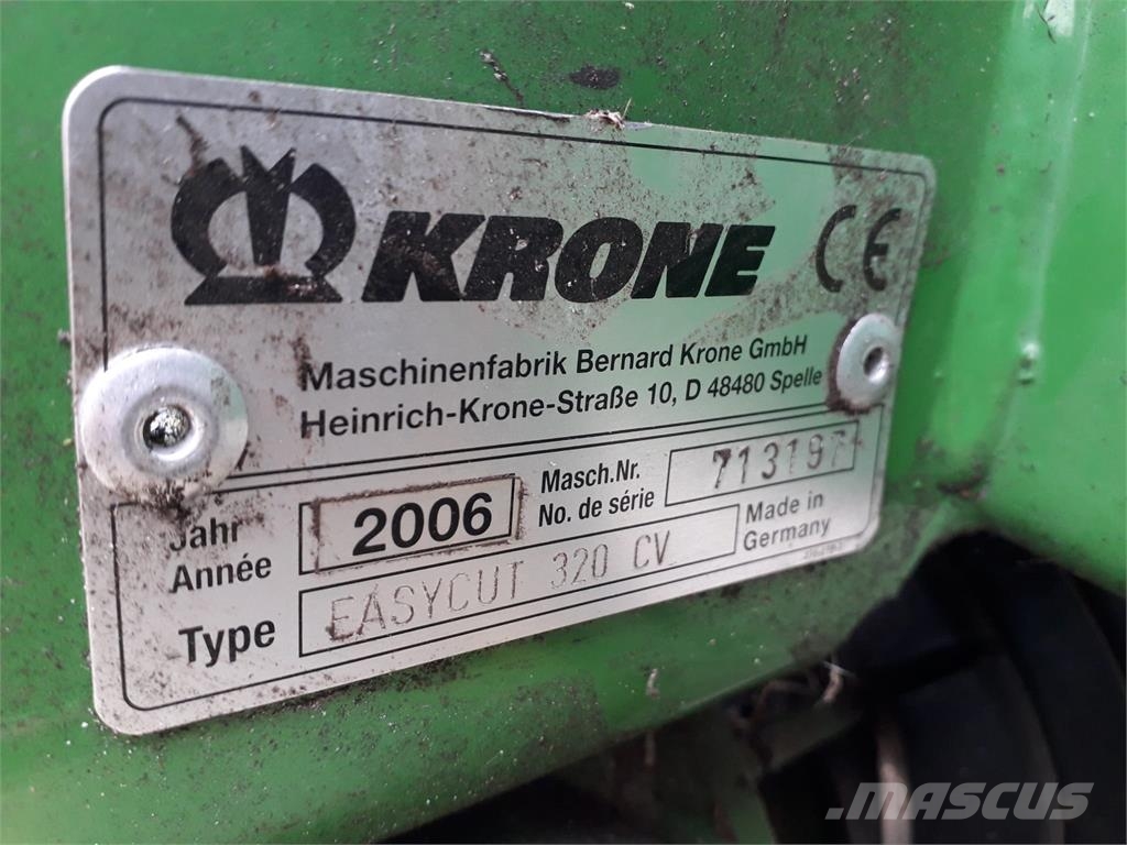 Krone EC320CV Maaier Diger tarim makinalari