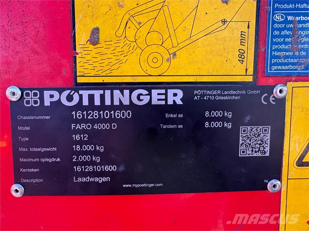 Pöttinger Faro 4000 D Landbouw - overige