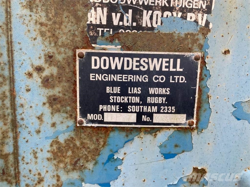 Ransomes Dowdeswell DP7 3 Schaar Ploeg Andre Jordforbedrings maskiner og ekstrautstyr