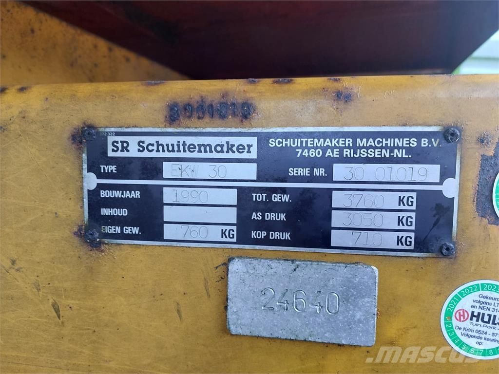 Schuitemaker EK30 4 Tons Kipwagen Snipperkar Snipperwagen 农业机械-其他