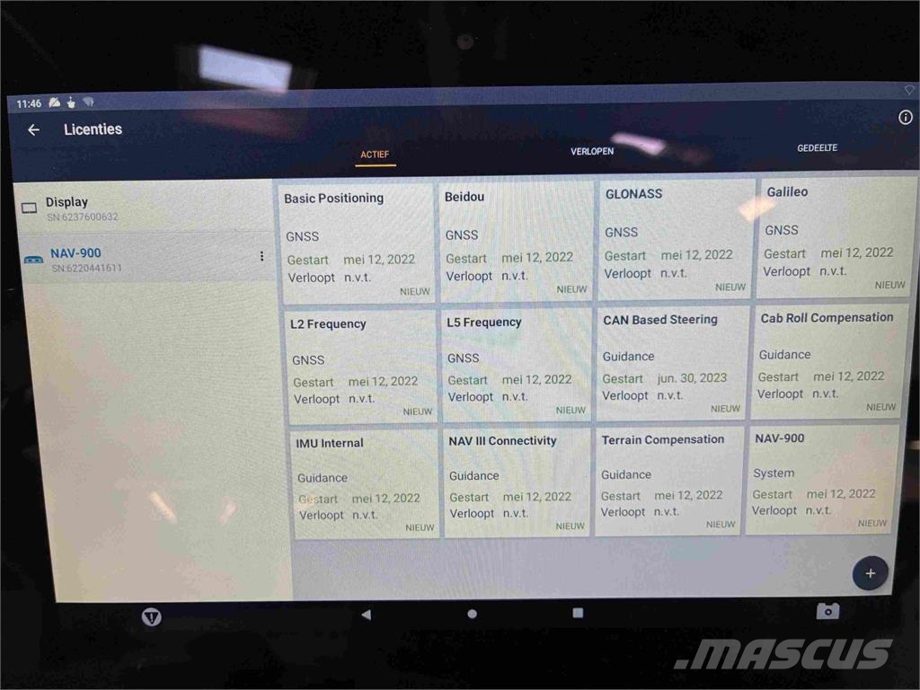 Trimble Müller XCN 1060 + NAV900 Traktori
