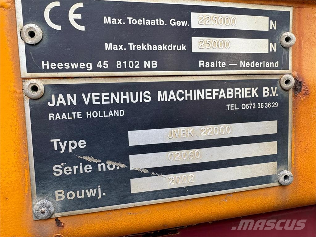 Veenhuis JVBK22000 Baggerkipper Sonstige Landmaschinen