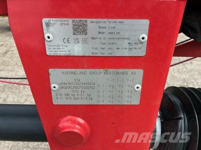 Vicon Andex 644 hark Utilaje agricole - Altele