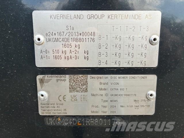 Vicon Extra 932T Getrokken Maaier Utilaje agricole - Altele