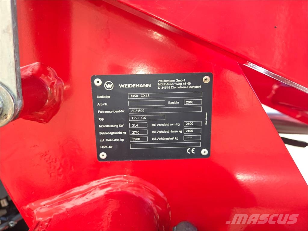 Weidemann 1350CX45 Shovel Sonstige Landmaschinen