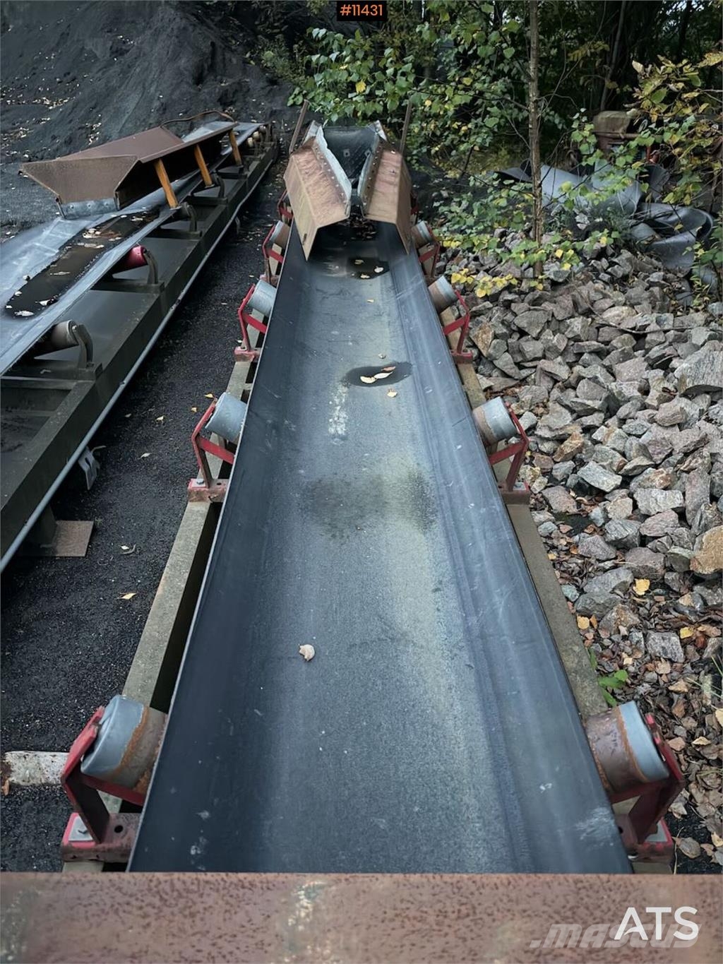  2x Transportbånd 11 og 12 meter Andre komponenter