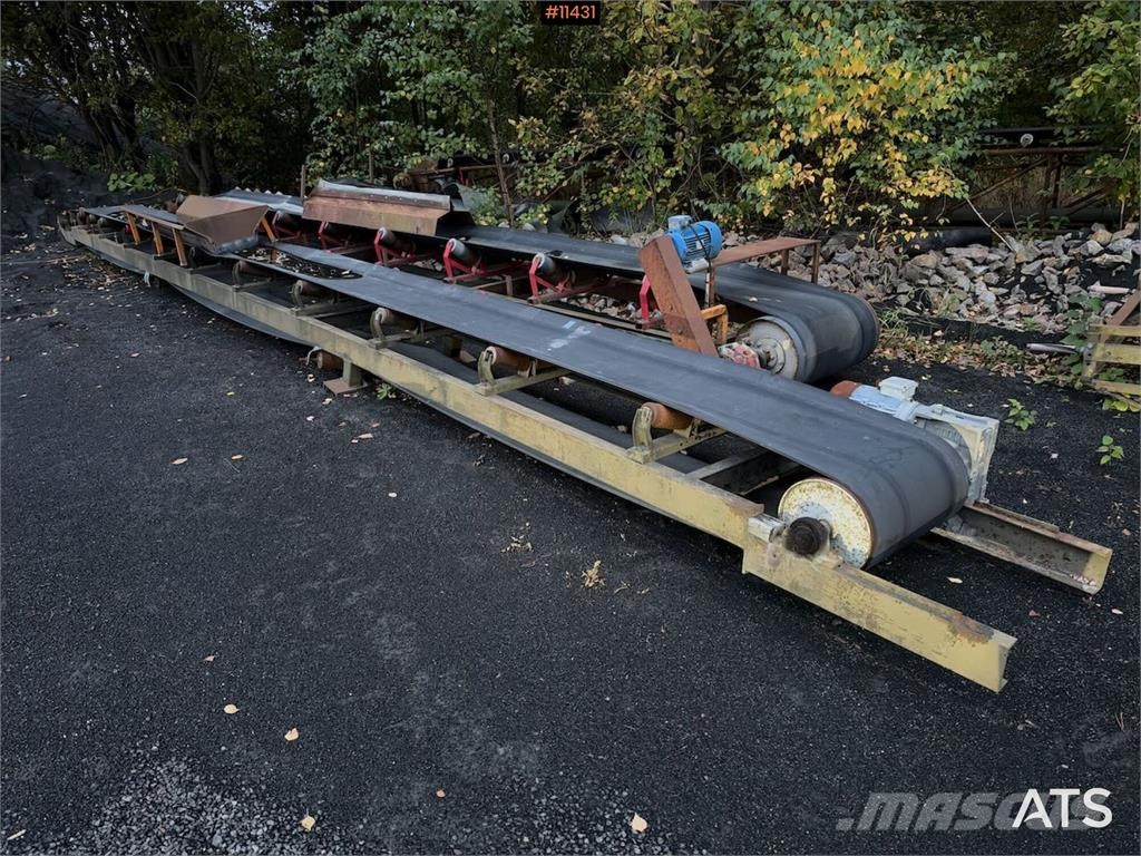  2x Transportbånd 11 og 12 meter Andre komponenter