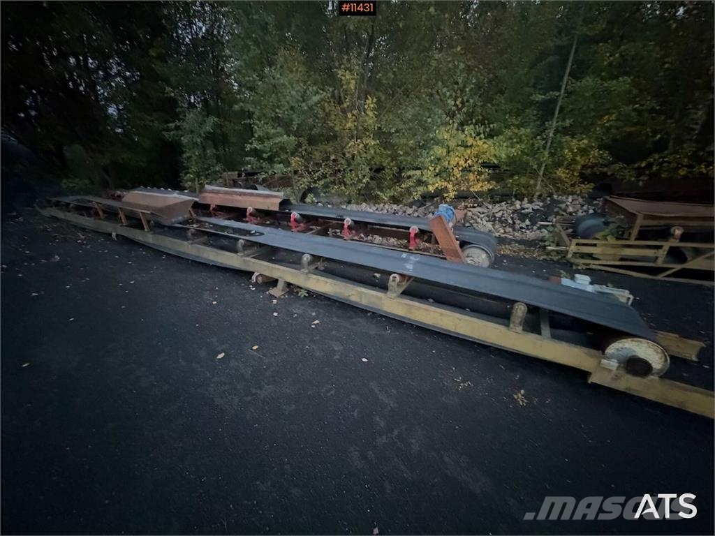  2x Transportbånd 11 og 12 meter Andre komponenter