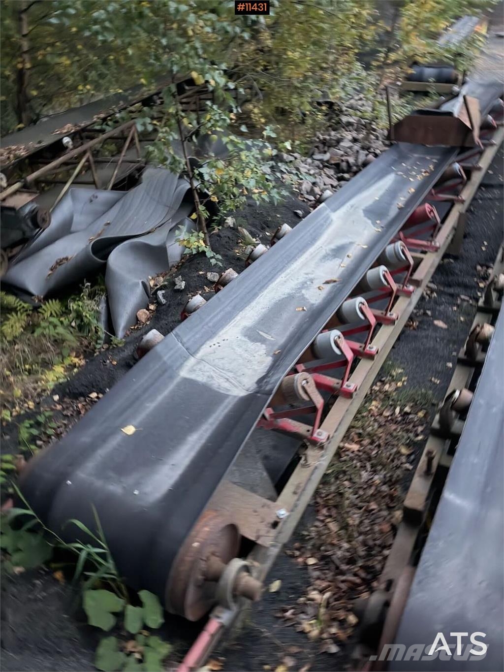  2x Transportbånd 11 og 12 meter Andre komponenter