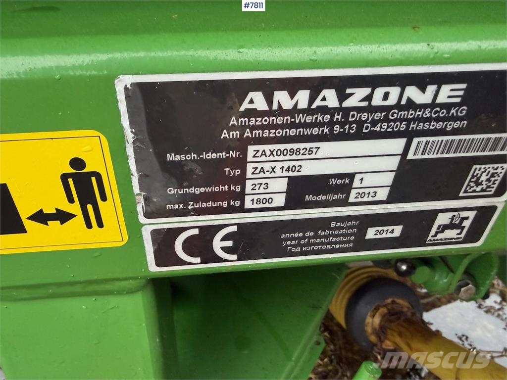 Amazone ZA-X 1402 Mechanické sejačky