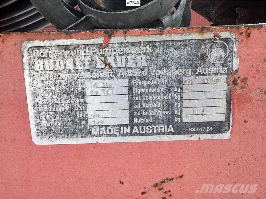 Bauer Vanningsvogn Outros componentes