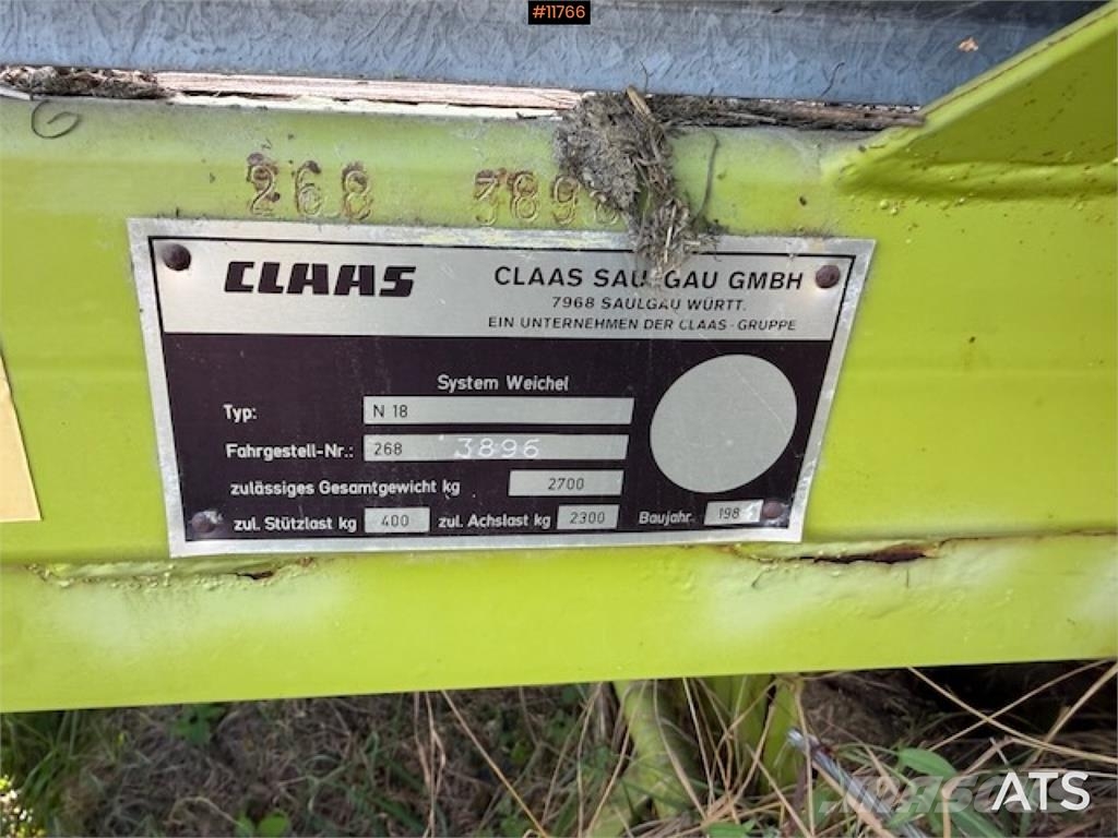 CLAAS Autonom N18 lessevogn Other harvesting equipment
