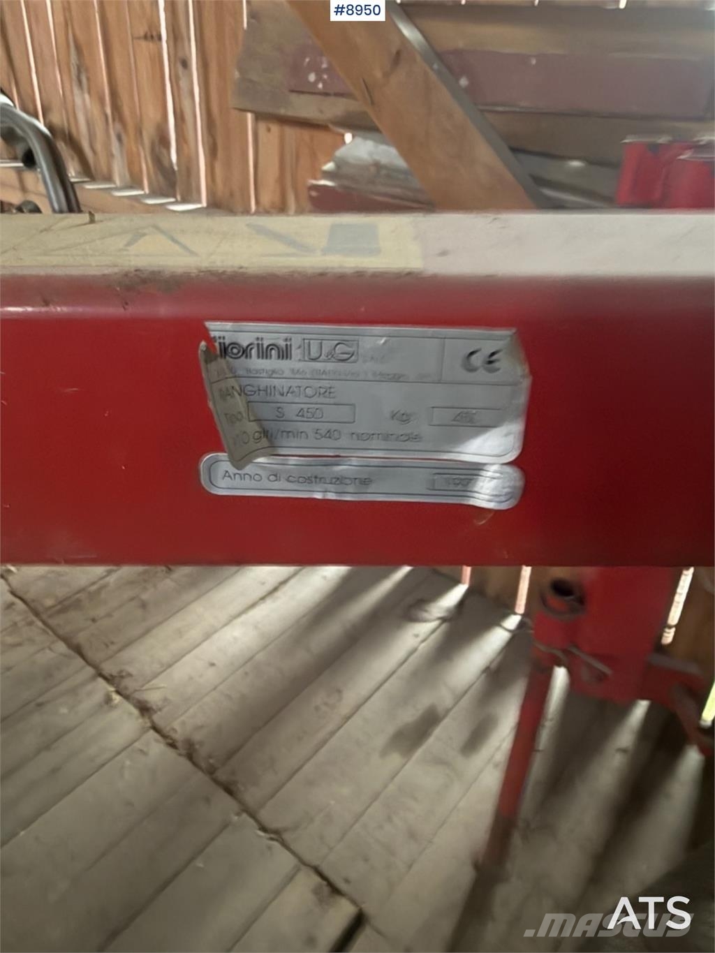 Fiorini U&G Girevole S450 Altri macchinari per raccolta