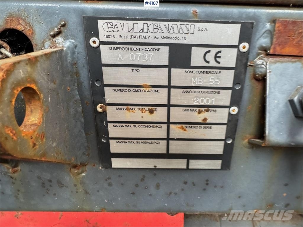 Galligani MB55 Другое корнеплодоуборочное оборудование