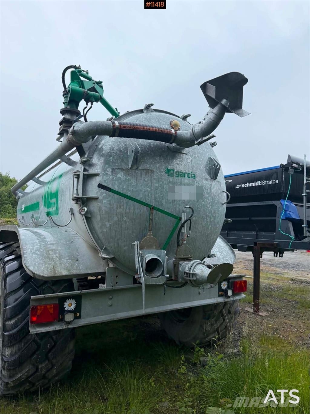 Garcia vakumvogn 11.2 m³ m/ kanon Såmaskiner