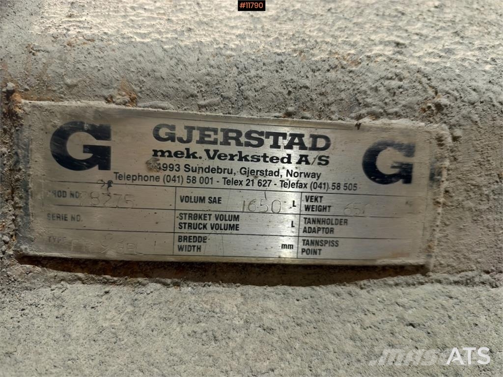 Gjerstad hjullasterskuffe Ostatní komponenty