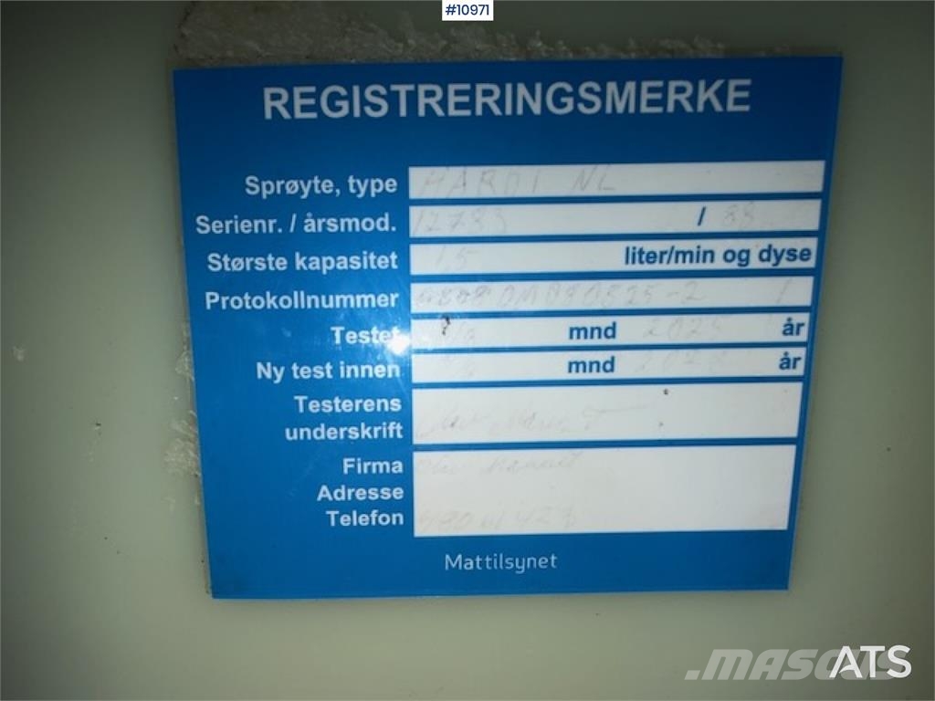 Hardi åkersprøyte الرشاشات