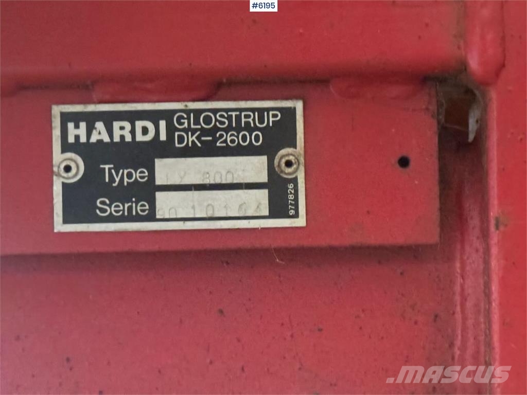 Hardi NK 800 Hinattavat ruiskut