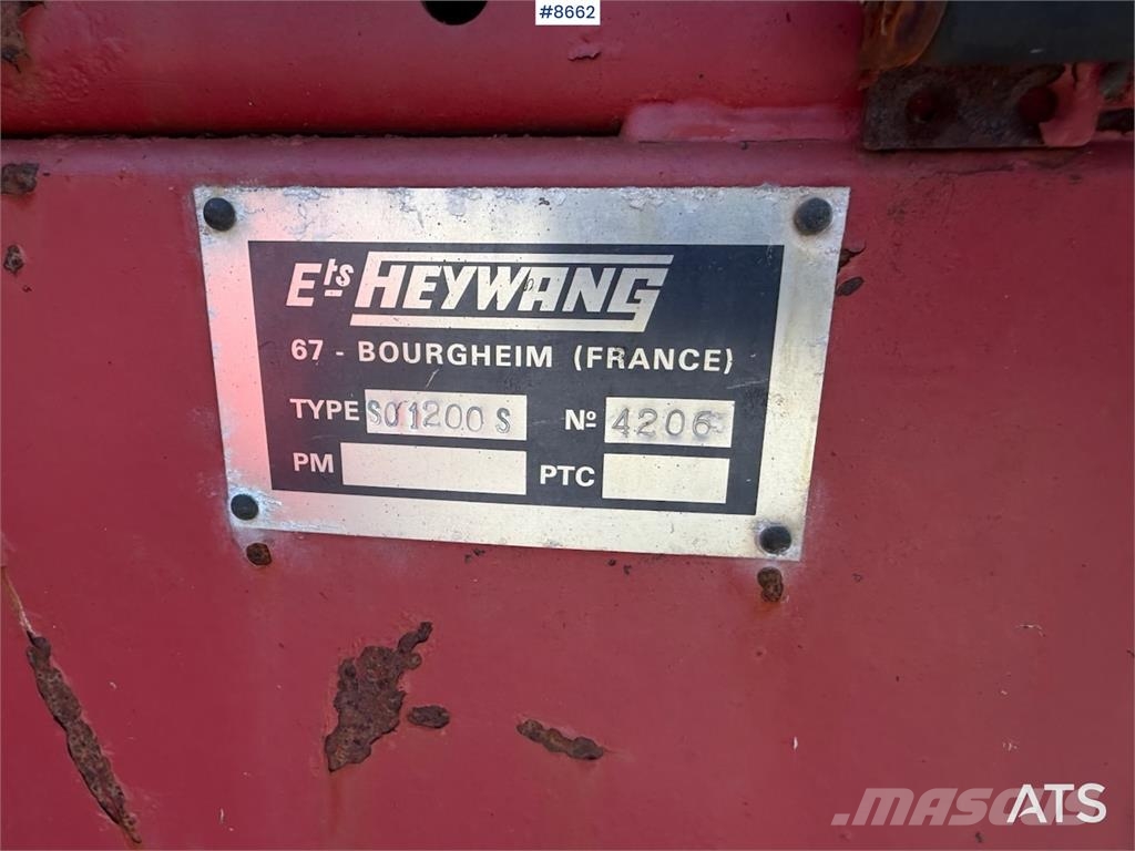 Heywang Super Olympic 1200S معدات أخرى للحصاد