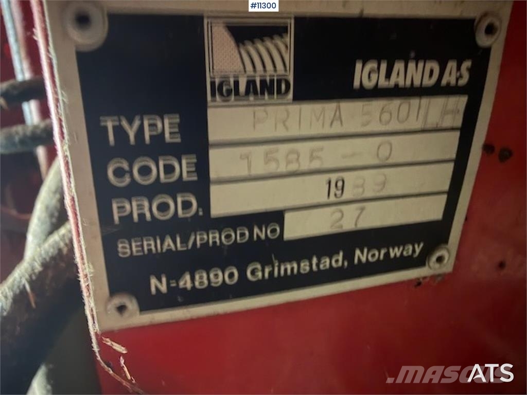Igland Prima 5601 vinsj Redskap till skogsmaskiner