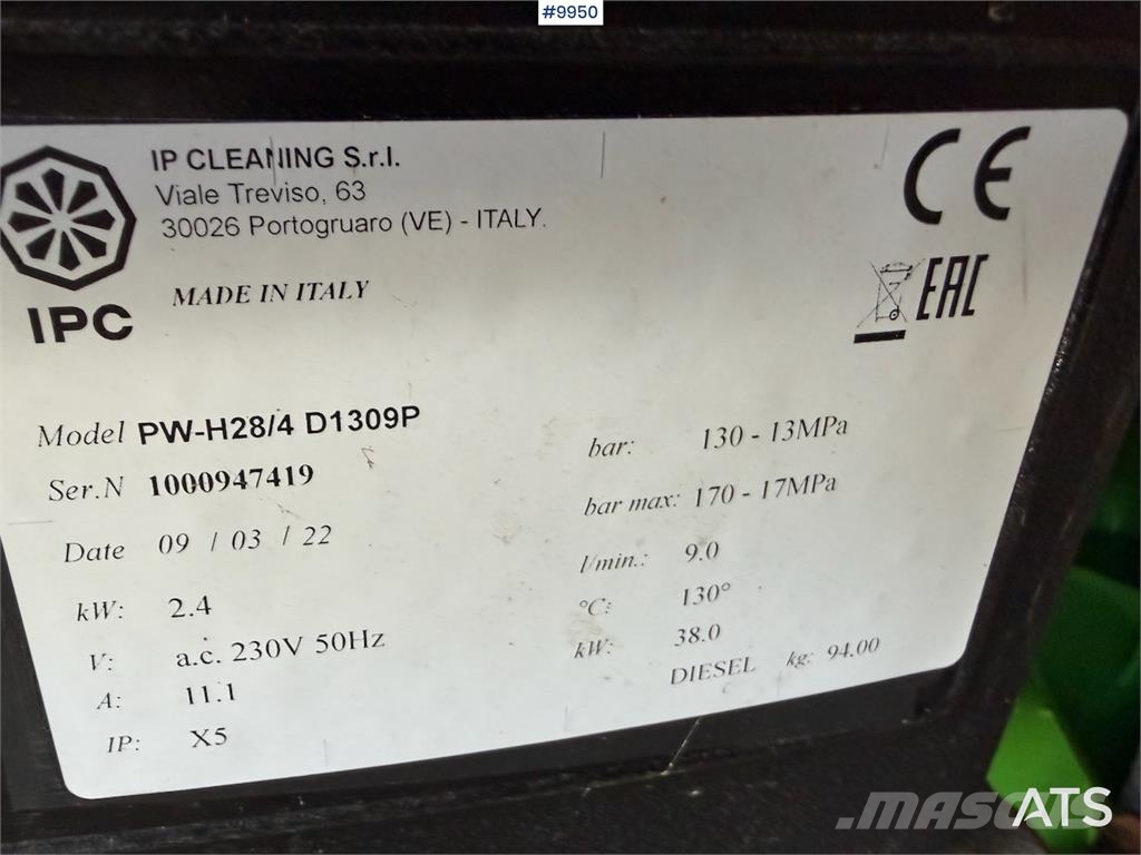 IPC Foma PW-H28/4 D1309P høytrykkspyler Otros componentes