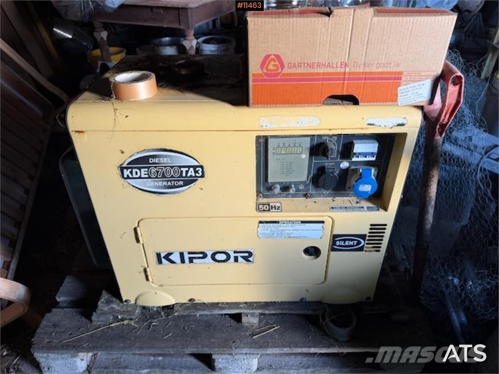 Kipor KDE6700TA2 dieselaggregat Andre komponenter