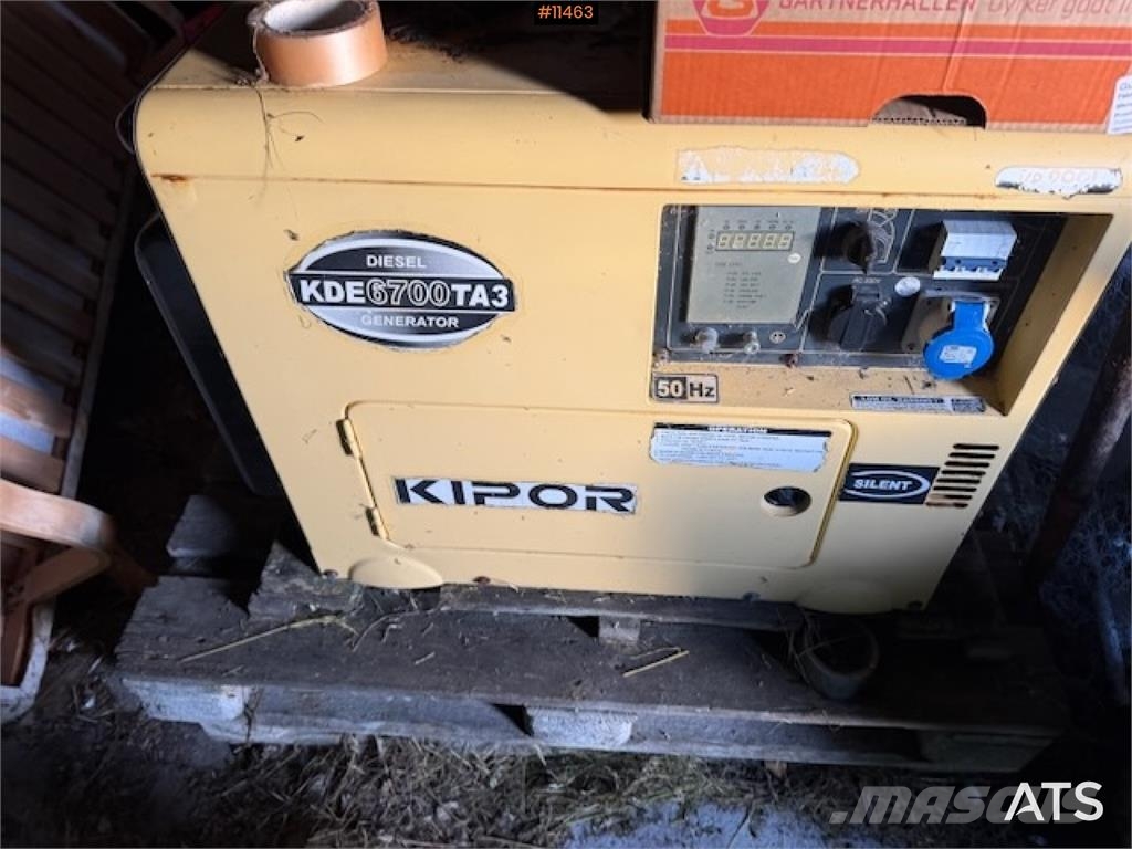 Kipor KDE6700TA2 dieselaggregat Andre komponenter