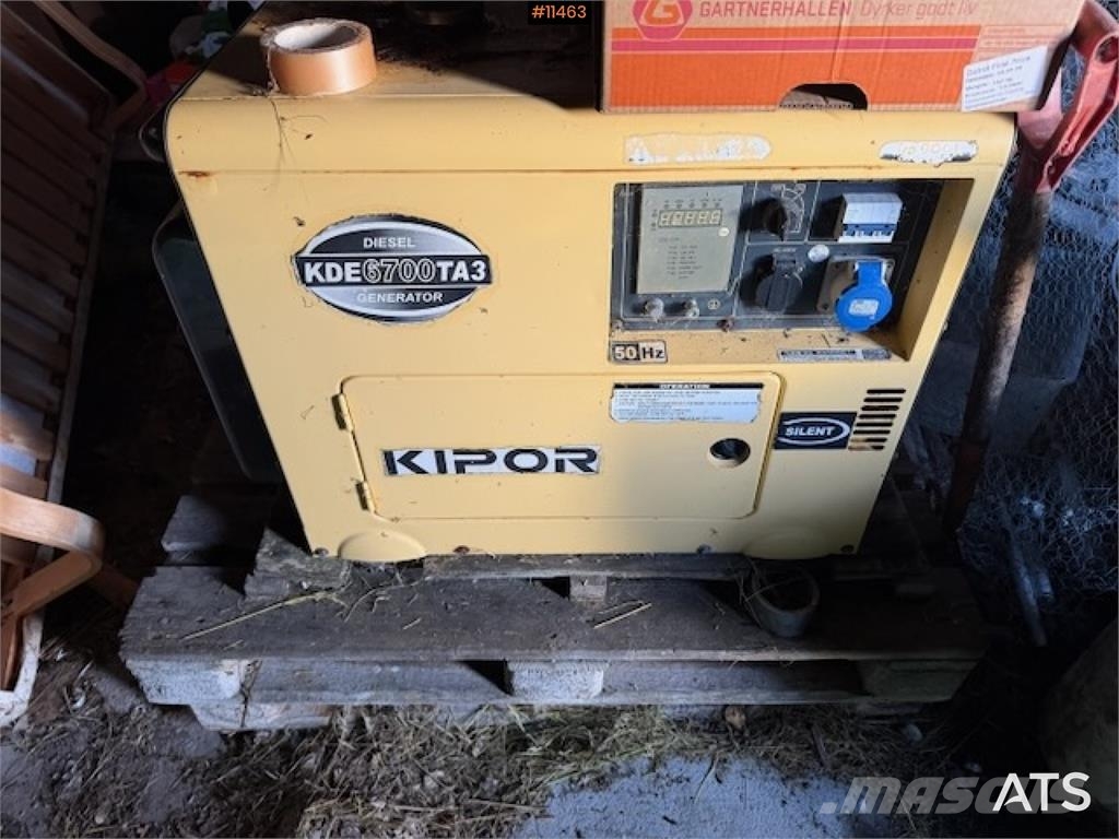 Kipor KDE6700TA2 dieselaggregat Andre komponenter