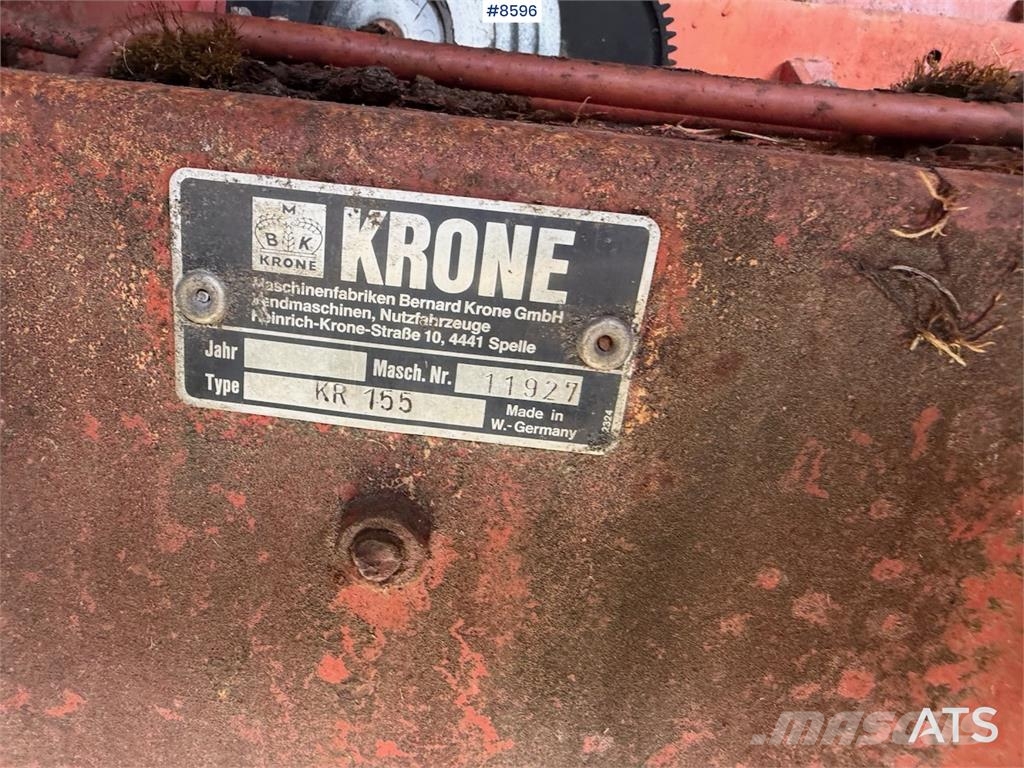 Krone KR155 Cita ražas novākšanas tehnika