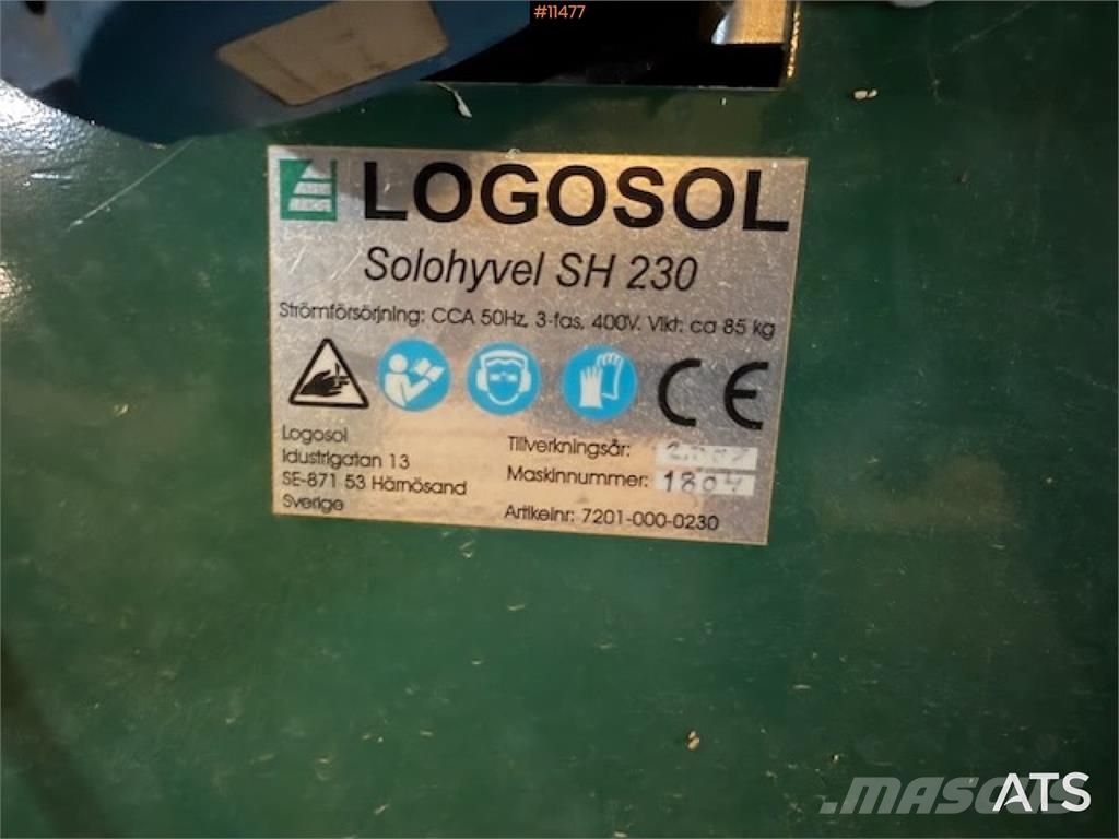 Logosol Solohyvel SH 230 Høvelmaskin Andre komponenter