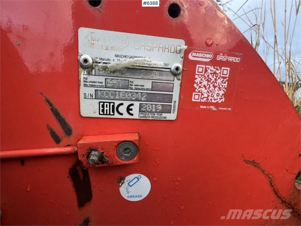 Maschio Brava 250 Otros equipos para cosecha