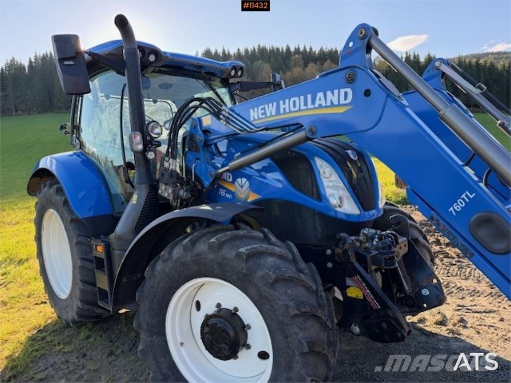 New Holland T6. 180 4x4 traktor med frontlaster Traktorer