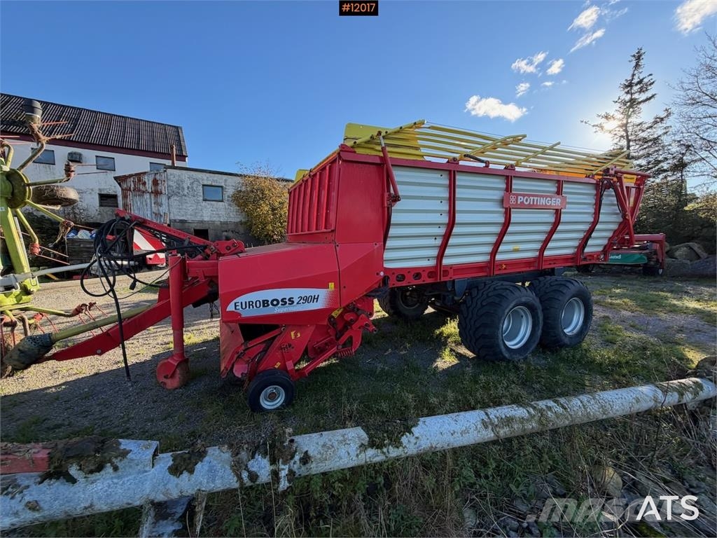 Pöttinger Euroboss 290 H Supermatic Diger hasat ve söküm makinaları
