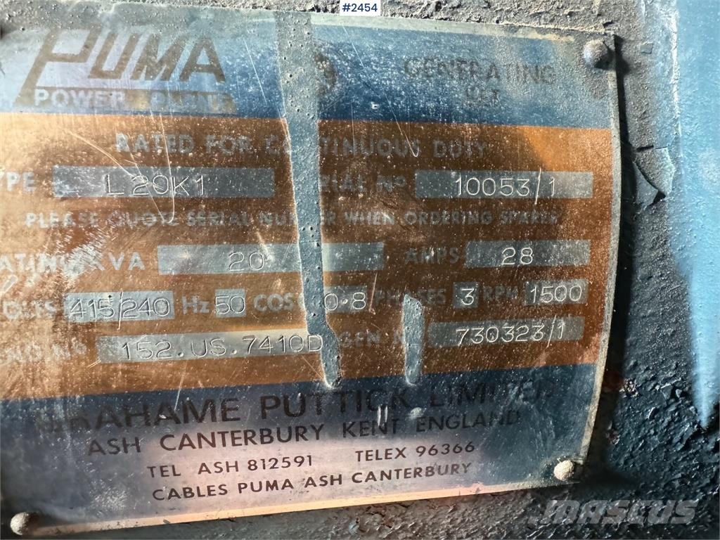 Puma L 20 K1 aggregat مكونات أخرى