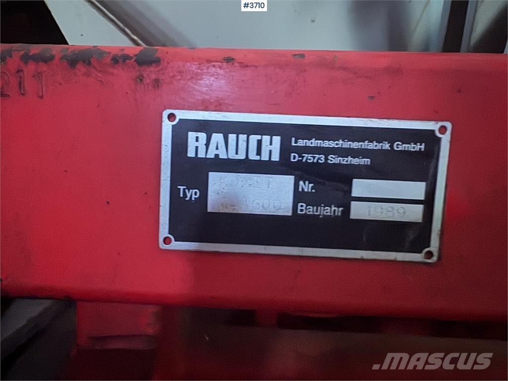 Rauch Komet ZSA600 Såmaskiner