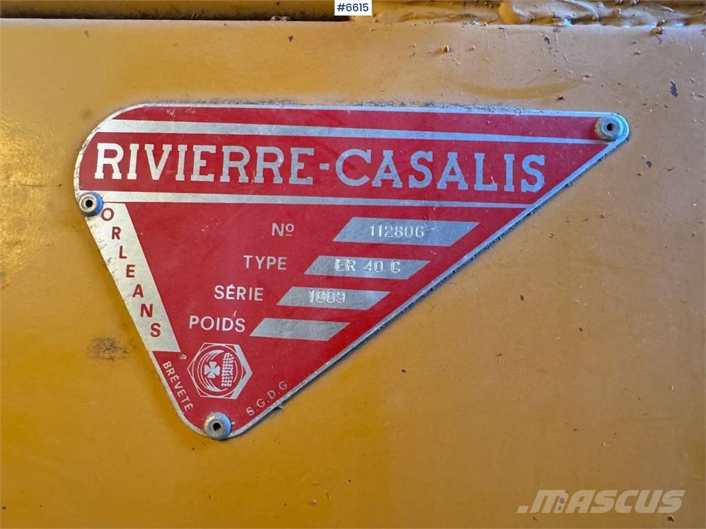 Rivierre-Casalis ER 40C Muut sadonkorjuukoneet