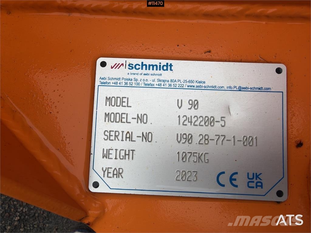 Schmidt V90 حراثات ونصول الجليد