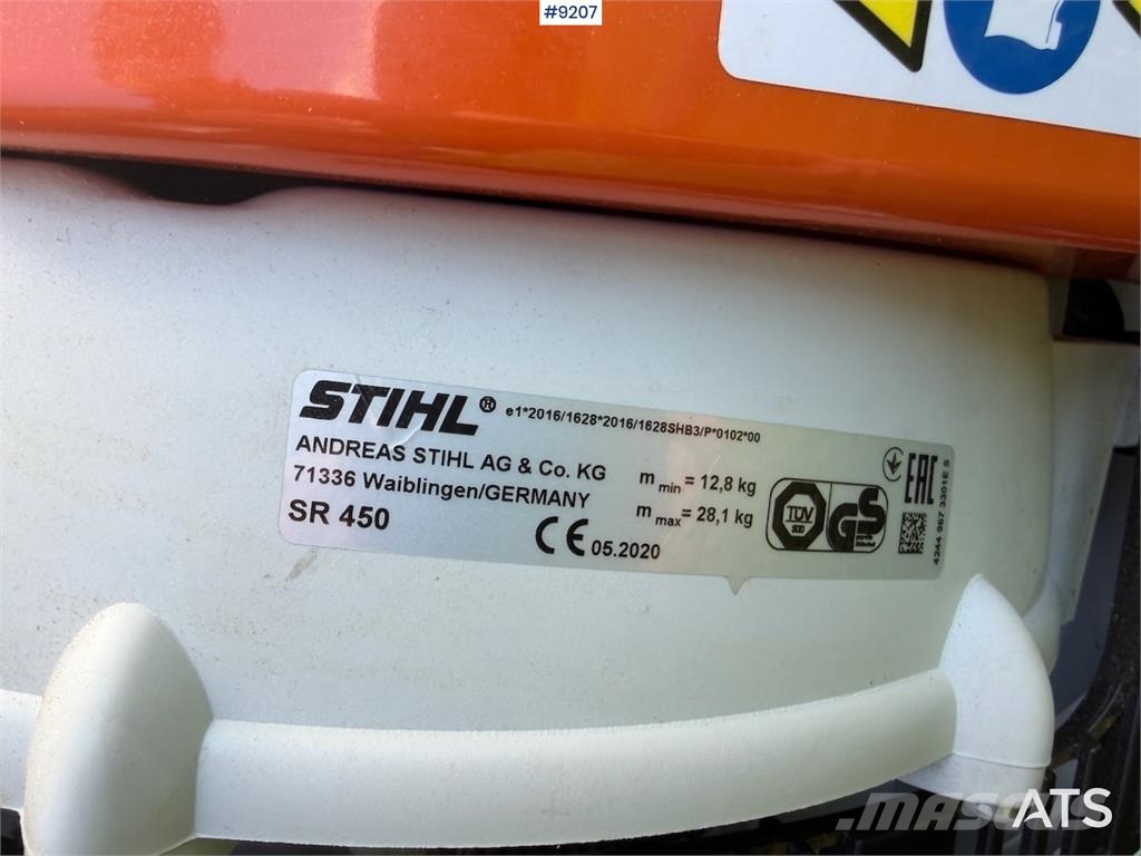 Stihl SR 450 الرشاشات