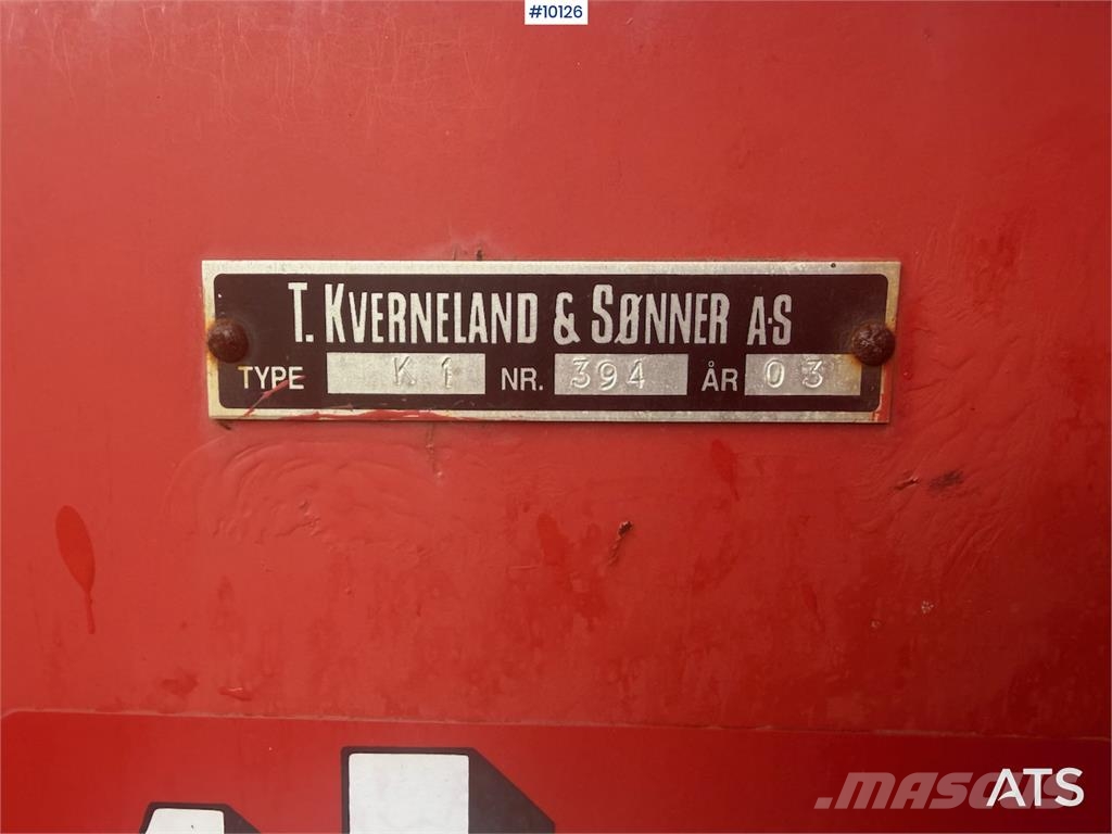 TKS K1 rundballeriver Overige componenten