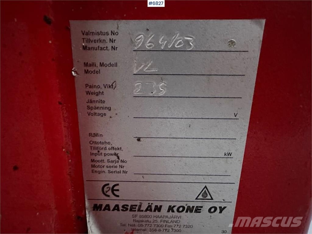 Varmo Rundballesplitter Altri macchinari per raccolta