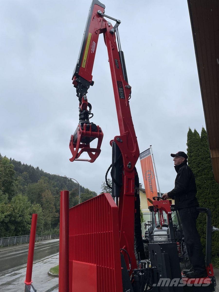Beha V1200+9470 Remorque forestière avec grue