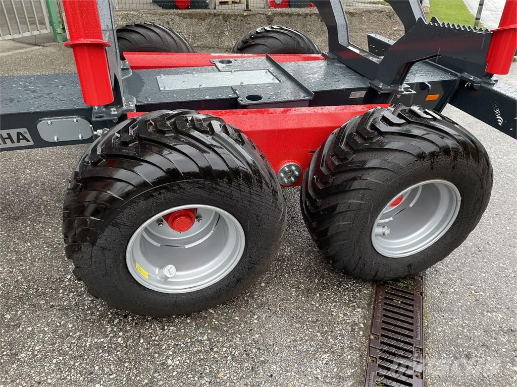Beha V1200+9470 Remorque forestière avec grue