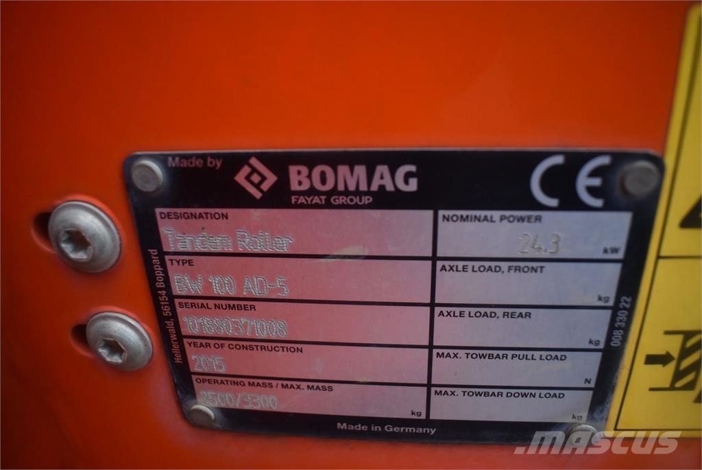 Bomag BW100 AD-5 Άλλοι κύλινδροι