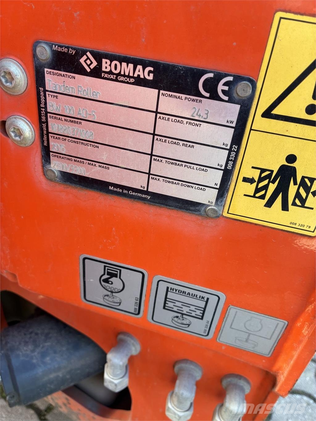 Bomag Tandemwalze BW100 AD-5 Kubota Outros rolos