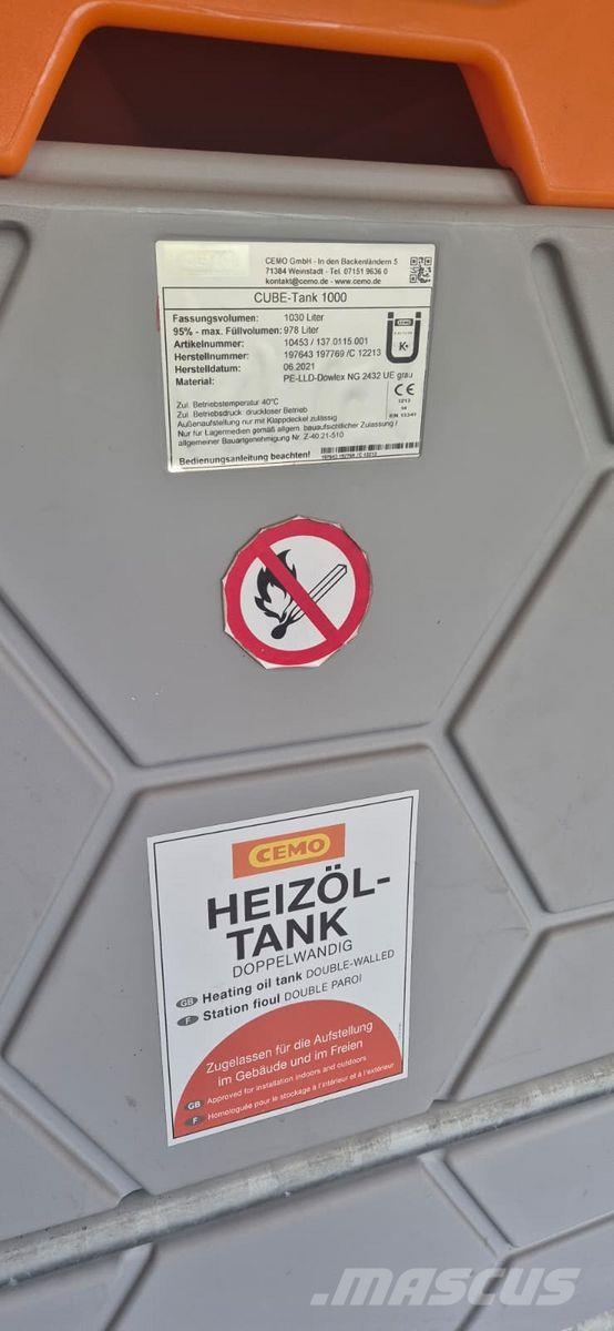 Cemo Cube-Tank 1000 Heizöltank Outdoor Altri macchinari per bestiame