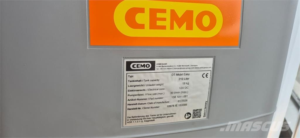 Cemo DT-Mobil 210l oder 440l Otros equipos y accesorios para ganadería