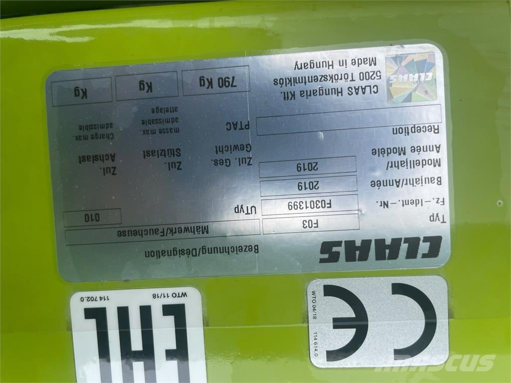 CLAAS Corto 285 F Косачки