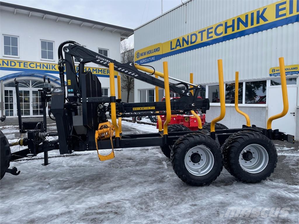 Country 130D Rückewagen mit Kran 850 PRO Reboques florestais