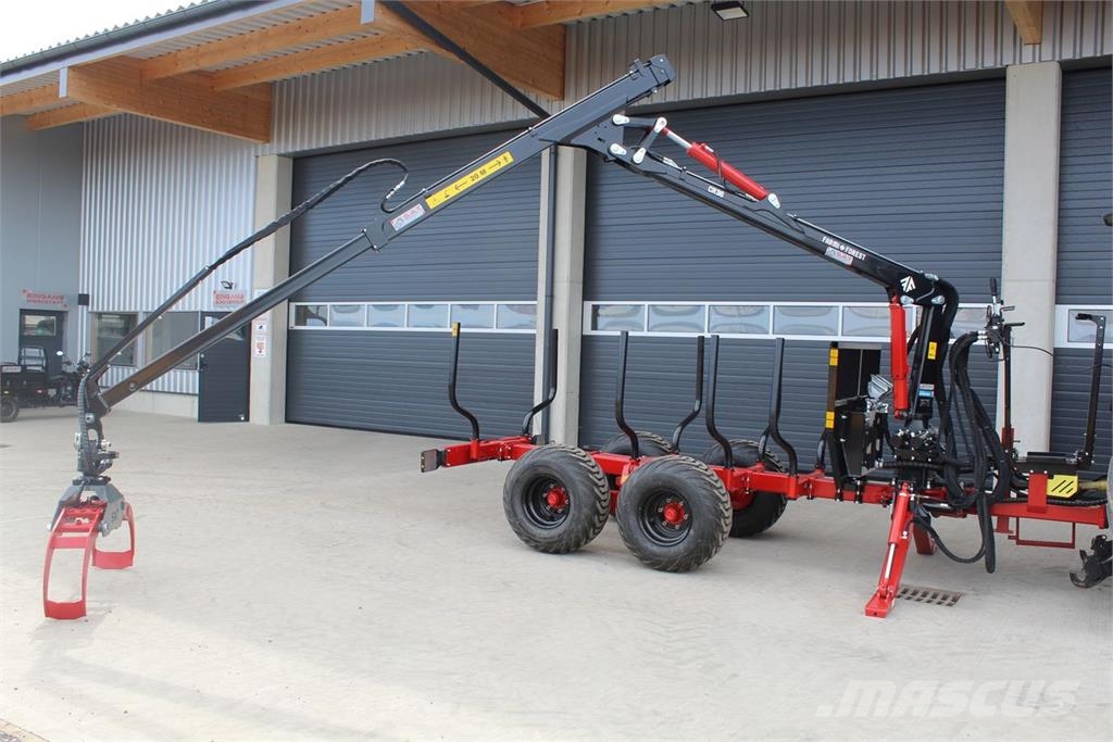 Farmi AKTION-Rückewagen-9 to.-6,30m Kran-NEU Forest trailers
